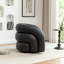 Fauteuil demi-tonneau pivotant en cuir artificiel Coyle-523977488