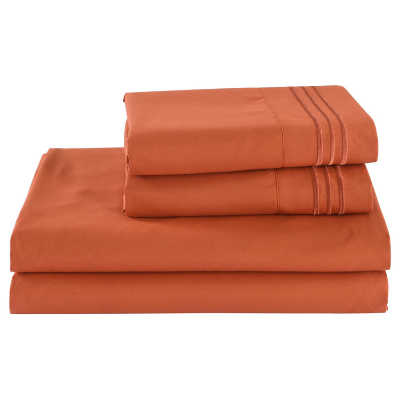 Ensemble de literie 3/4 pièces, Grand, Orange