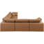 Canapé modulaire réversible en similicuir de 160 po de largeur-87141454