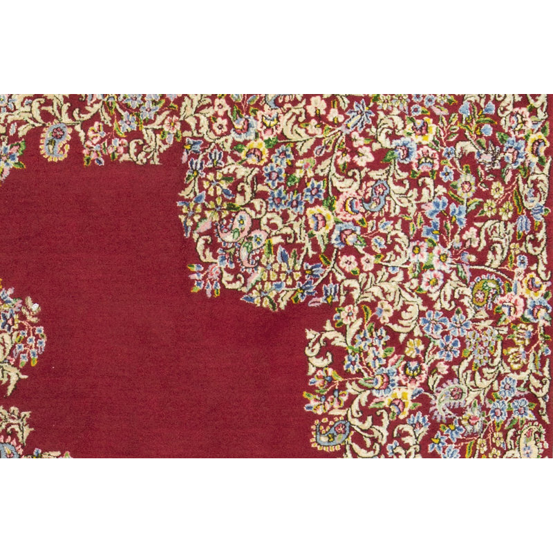 Hand-Knotted High-Quality Red and Beige Area Rug