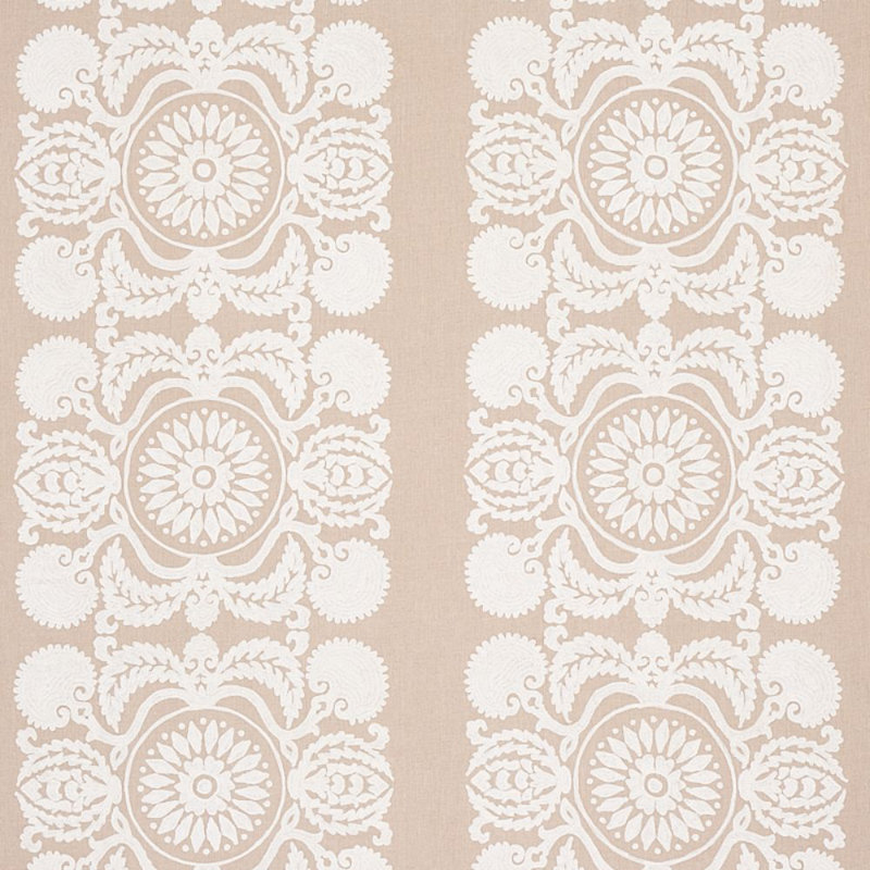 Tissu de broderie Castanet, Naturel