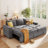 Upholstered 89'' Sofa & Chaise-99699864