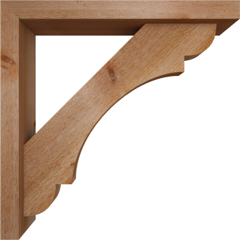 Olympic Block Offset Brace Bracket, 26 x 26, 4"W Western Red Cedar (Rough Sawn)