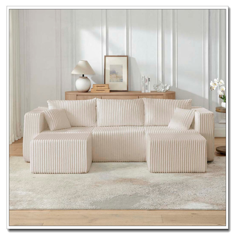 Canapé modulaire compact compact sans assemblage, conception peu encombrante