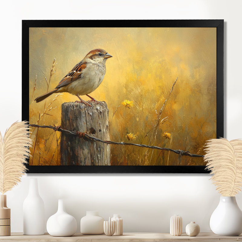 Ilsetraud - Animals Large Wall Art, Cadre simple, Noir, noir, noir, noir, H 12 po x l 20 po