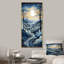«Blue and White Path Into Winter Forest II», art mural forêt-100416462-134138646