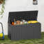 Boîte de rangement extérieure 80 gallons avec siège de banc verrouillable et résistante aux intempéries-109048594-109048591