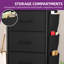 Fabric 4 Drawer 45Cm W Chest Of Drawers with Side Pockets-1136671736