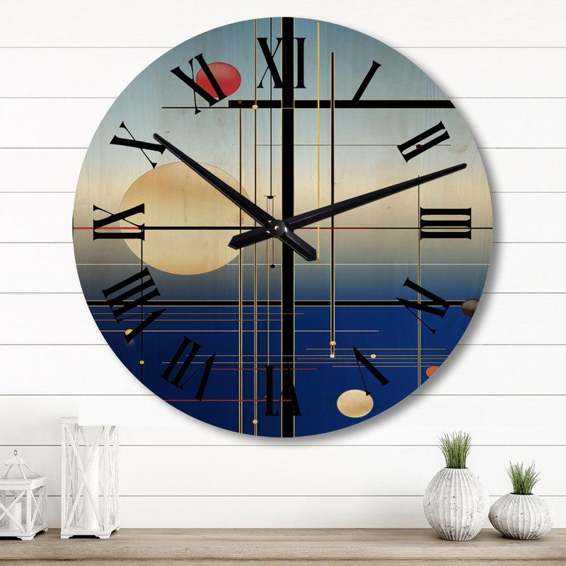 Horloge murale moderne Surles, Grand
