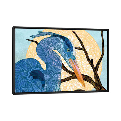 Egret Sun par Angelika Parker - Estampe numérique sur toile tendue avec châssis