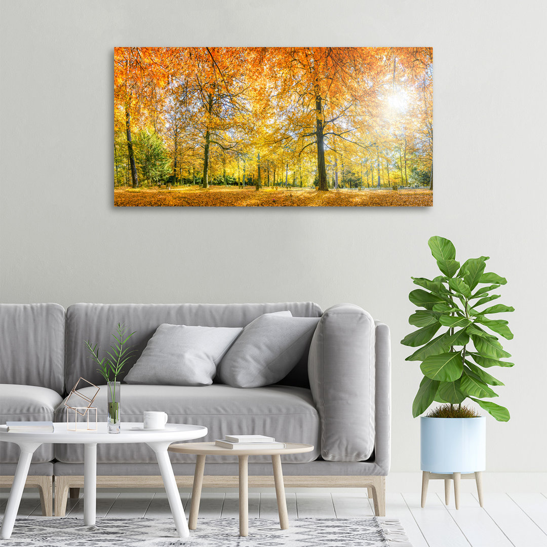 Herbstwald - Kunstdrucke auf Leinwand - Wrapped Canvas