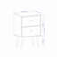 Table de chevet 18 po en brun rustique et blanc (2 tiroirs)-1082549274