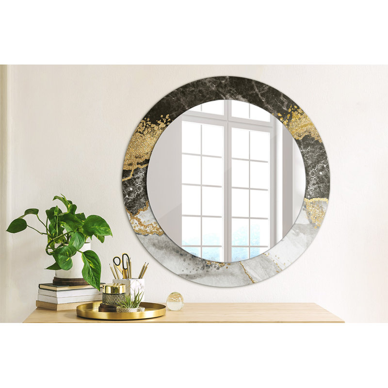 Huldar Glass Flat Wall Mirror, 60cm H x 60cm W