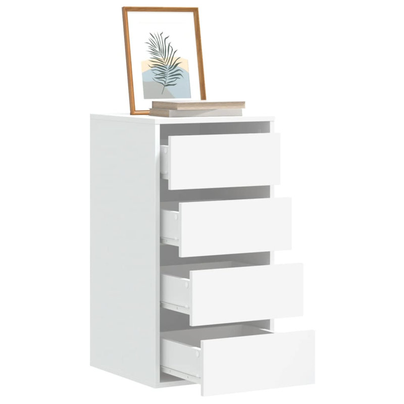 Staika Rectangle Accent Chest, 76cm H x 40cm W x 41cm D, White