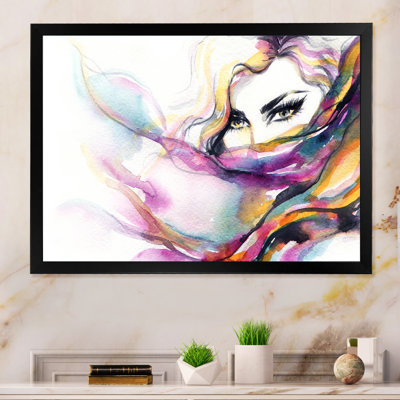 «Fashionista Stylish in Vibrant Colors XIII», reproduction sur toile