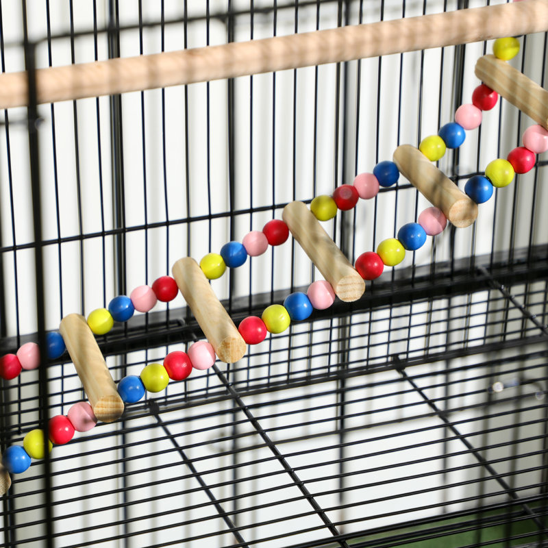 Cage à oiseau avec roulettes 52,4 po Dalainee