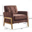 Fauteuil d'appoint capitonné à dossier - idéal pour les patios extérieurs espresso-716349204