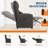 Power Recliner Chair with Massage & Heat, Adjustable Linen Electric Recliner with USB Port, Side Pockets & Tall Back-1158342391