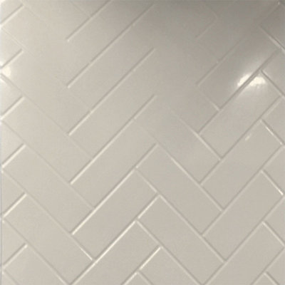 Herringbone MirroFlex 4ft. x 8ft. Glue Up PVC 3D Wall Panels 160 sq.ft.