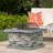 28" Square Fire Pit - Fiberglass Reinforced Cement For Durability, Iron Assurance, Simple Assembly Kit With Tools & Instructions Included, Stone Gray Appearance, Enhances Beauty Of Your Backyard And