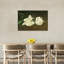Branche de pivoines blanches et sécateurs, 1864, estampe d'art mural abstrait contemporain-25195357