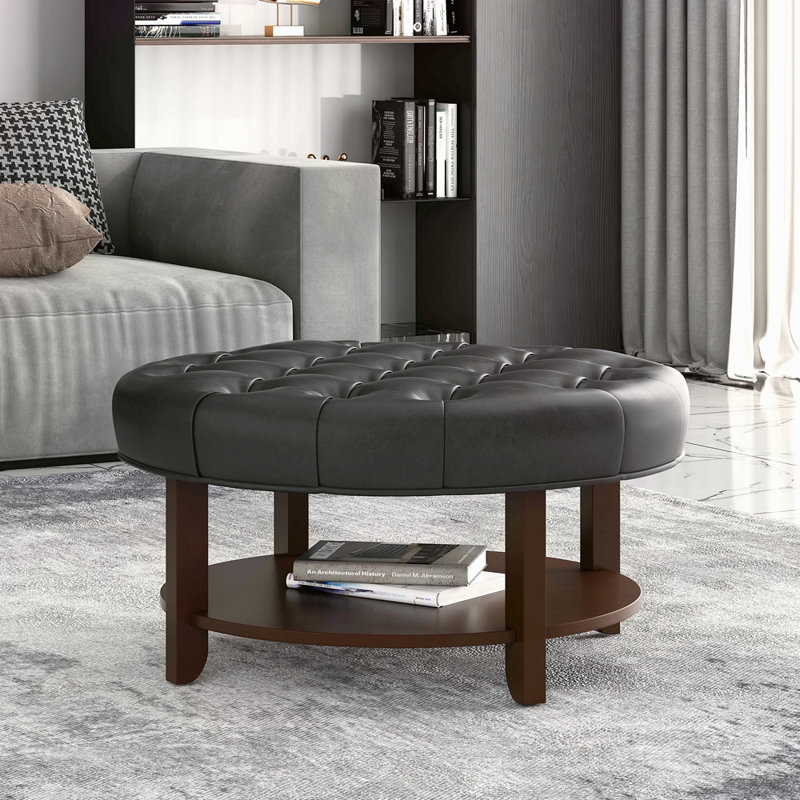 OTTOMAN ROND, Noir