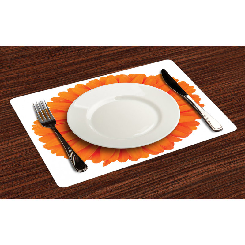 Polyester Floral Rectangle Placemat