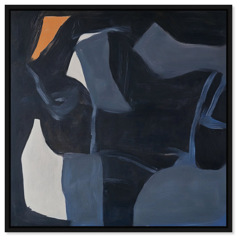 Obscured Voices II Canvas Abstract Print by Oliver Gal, Black Frame, 12 x 12, 31"H x 31"W, Black Frame