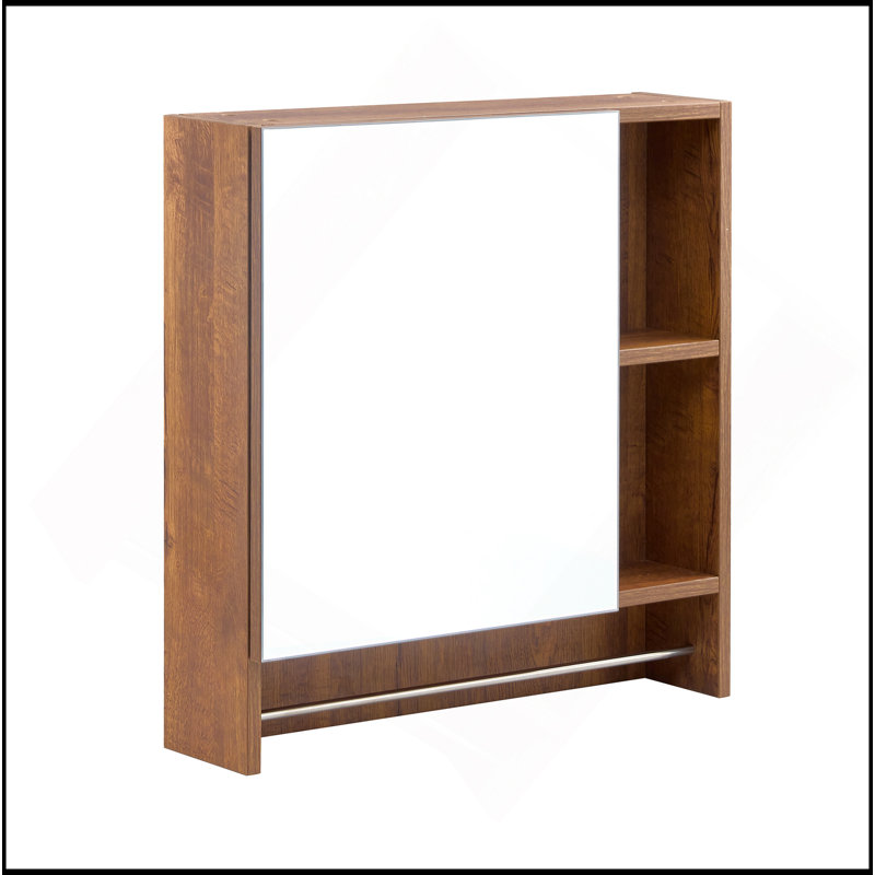 Armoire de rangement murale, armoire à pharmacie, armoire de rangement au-dessus de la toilette avec tablettes et porte-serviettes polyvalent