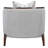 Houston Bouclé Accent Chair - Pebble Gray/Walnut