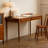Cherry Rectangular Solid Wood with 2 drawers desk