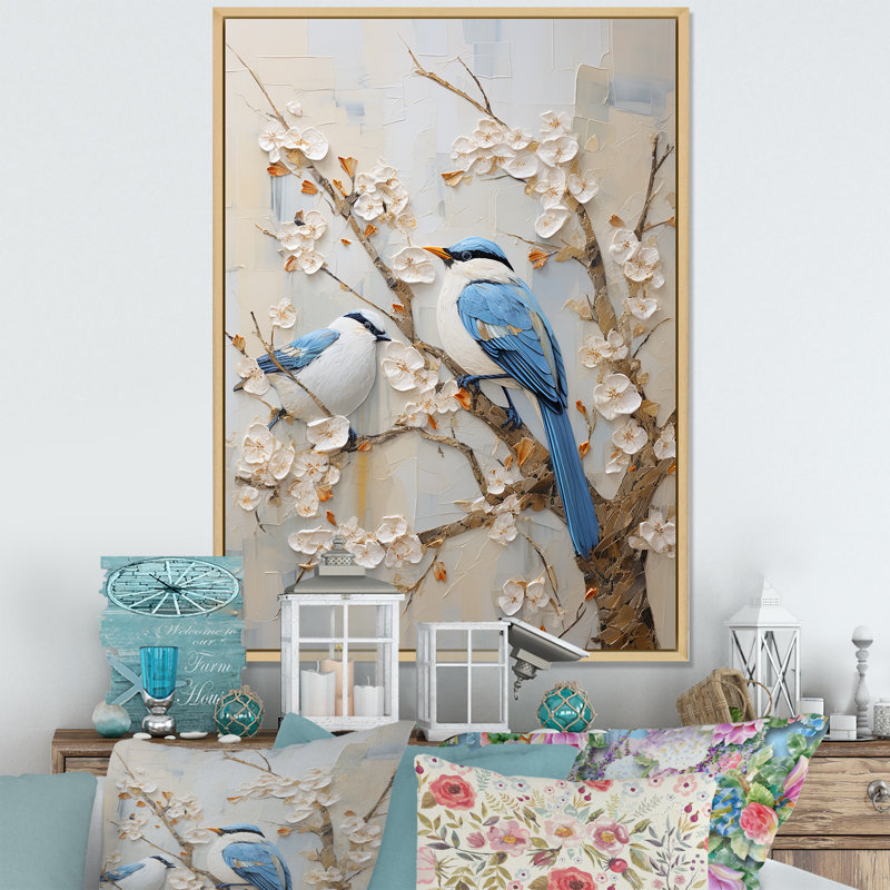 «Cherry Blossoms», impression sur toile, H 40 po x l 30 po x P 1,5 po, Naturel