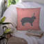 Coussin décoratif d’extérieur éclectique lapin check-23813802-48712588