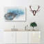 Splash of Water in a Lake in Abstract - Wrapped Canvas Drawing - Wrapped Canvas-55342320