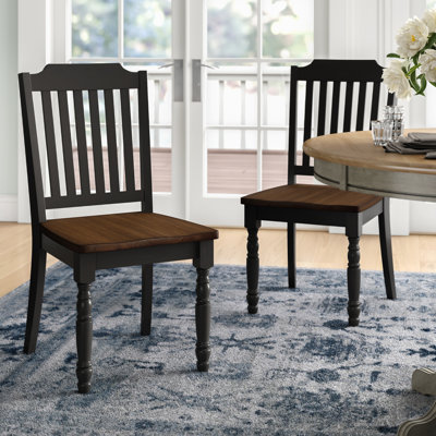 Alyssha Solid Wood Cross Back Side Chair