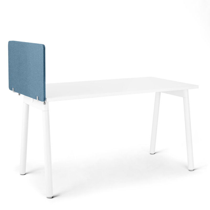 Panneau d'intimité pivotant en tissu, embout, Bleu ardoise, H 16,5 po x L 27 po