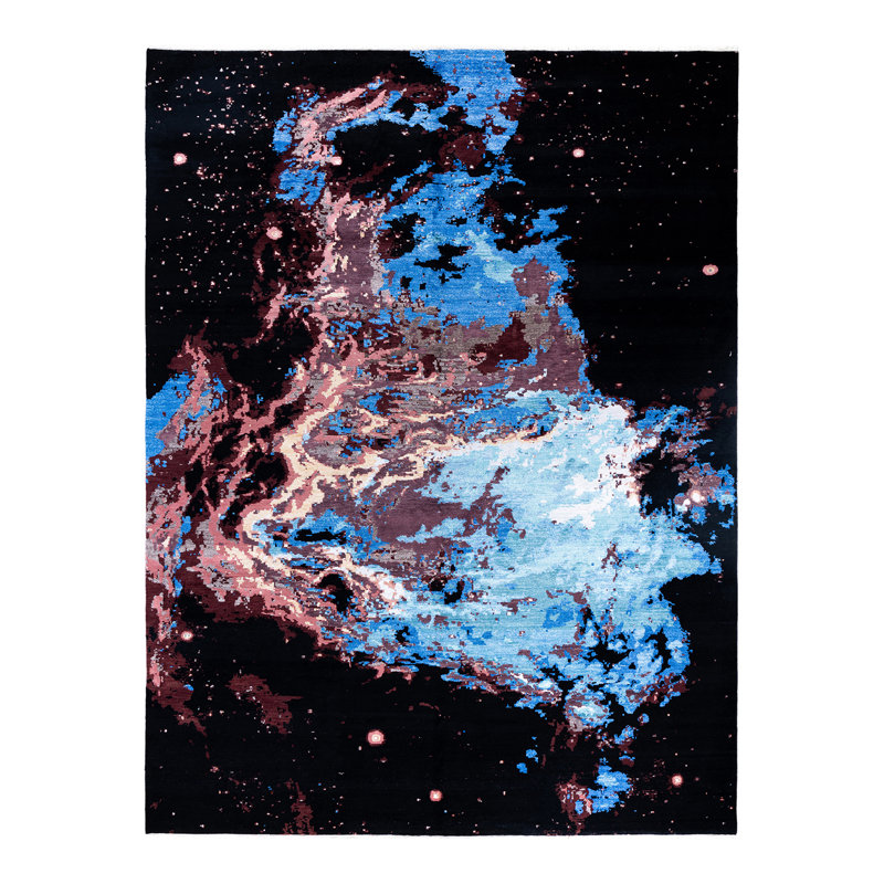 Overdyed One-of-a-Kind 9' 2" X 12' 3" Hand Knotted Area Rug