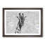 Giraffe Through The Bubbles - Single Picture Frame Painting on MDF-56633869-56633870