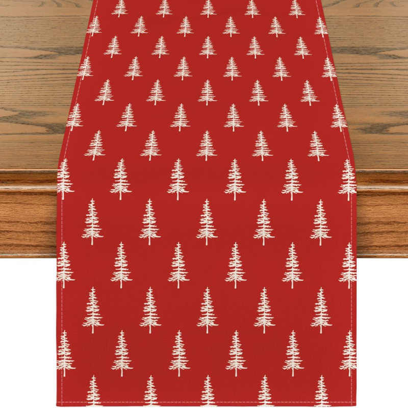 Lilibet Christmas Table Runnner, Red
