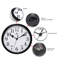 Horloge murale ronde classique en plastique 10 pouces-49448593