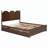 Charming Platform Bed with Drawers and Pull-Out Trundle for Versatile Use-1042010935