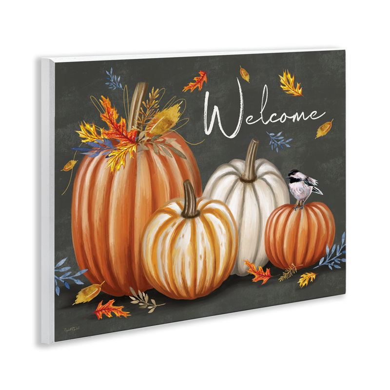  Art mural "Welcome with Autumnal Pumpkins" par Elizabeth Tyndall