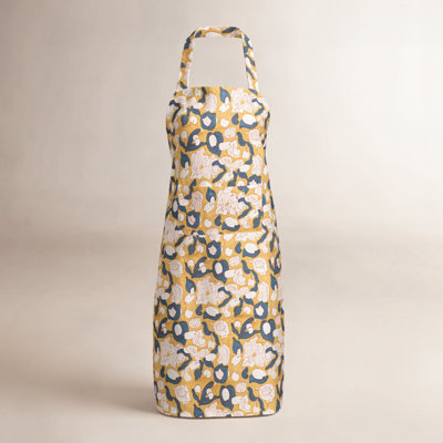 Bryssa Floral Cotton Bib Apron