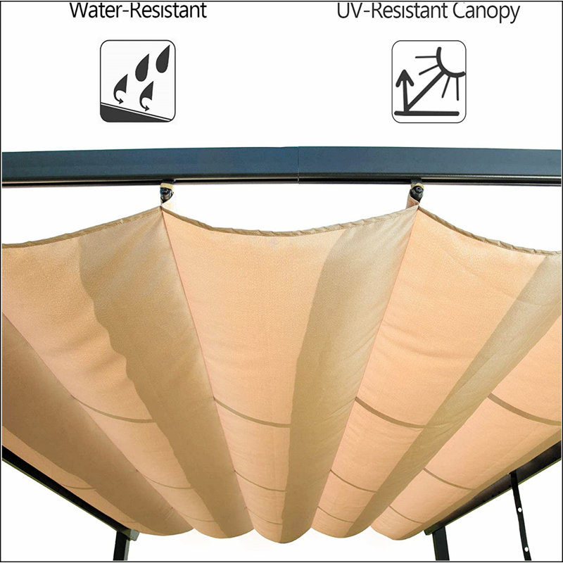 Aluminum Retractable Pergola with Sun Shade Patio Gazebo with Weather-Resistant Canopy for Backyard Deck Garden Grape Trellis Outdoor Pergola