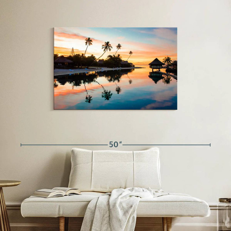 Ravi Palm Beach Reflection, 26" H x 39" W