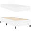  Structure de lit avec matelas en similicuir 39,4 "x 78,7" blanc-900007944