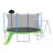 12Ft Trampoline With Slide And Swings