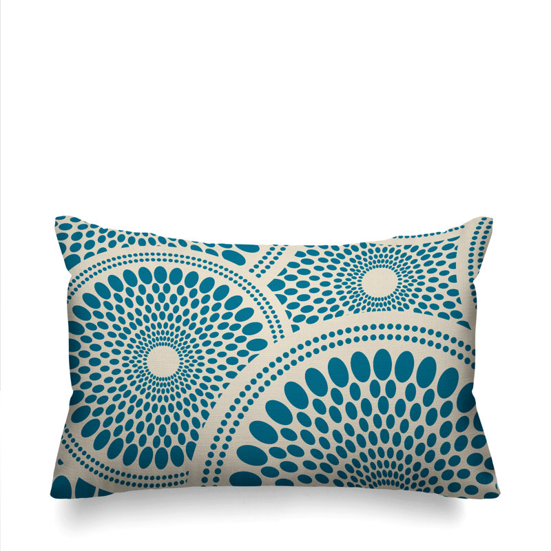 Penn Outdoor Reversible Throw Pillow, Turquoise