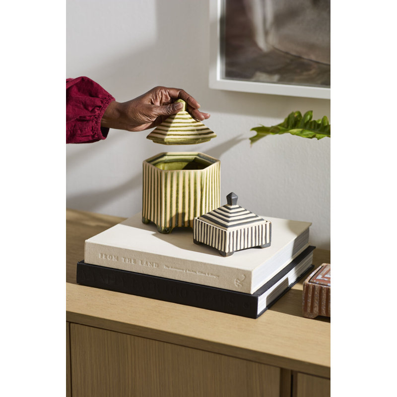 Boîte décorative Banda 6 po x 5,25 po x 7,5 po