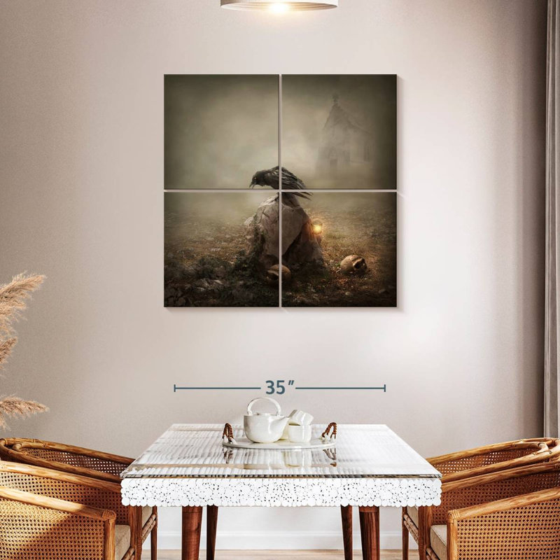 Hitzel Crow, 38" H x 38" W